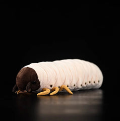 White Soft Stuffed Grub Plush Toy