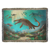Prehistoric Predator Ocean Blanket