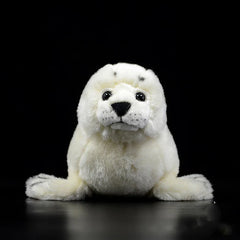 White Soft Stuffed Seal Pup Plush Toy
