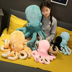 Colored Soft Stuffed Octopus Plush Toy