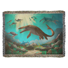 Prehistoric Predator Ocean Blanket